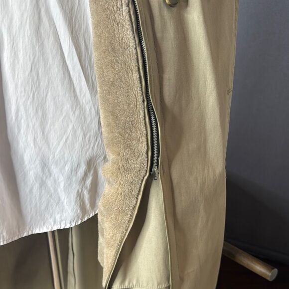 Men’s Vintage London Fog Maincoats Tan Double Breasted Long Trench Coat Size 44R - Picture 7 of 16